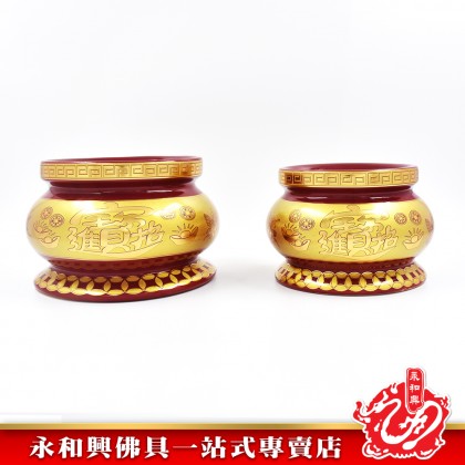 永和興朱紅色招財進寶香爐 - WingWohHing Incense Burner 永和興朱紅色招財進寶香爐 - WingWohHing Incense Burner