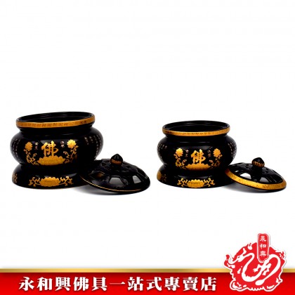 永和興黑色佛淨香爐 - WingWohHing Incense Burner