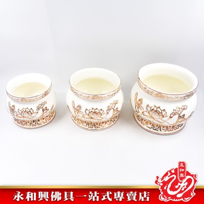 永和興描金浮雕蓮花系列 - WingWohHing Gold Embossed Lotus Series
