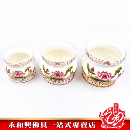永和興描金彩色浮雕蓮花系列 - WingWohHing Gold Embossed Lotus Series