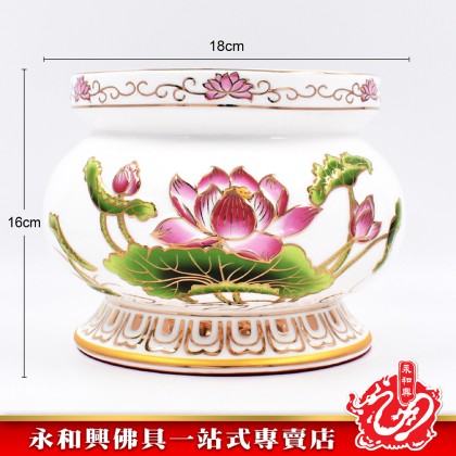 永和興描金彩色浮雕蓮花系列 - WingWohHing Gold Embossed Lotus Series