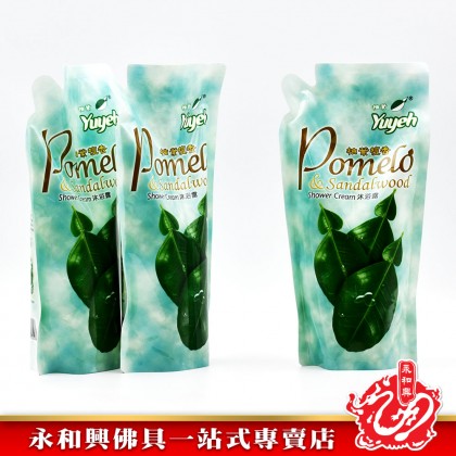柚葉牌沐浴露補充裝 Yu Yeh Shower Cream Refill Pack 600ml 