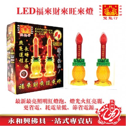雙龍行福來財來旺來燈/LED灯/供神灯/神灯/神台灯/供灯/供佛灯/地主灯/地主LED灯 -  Joss Light